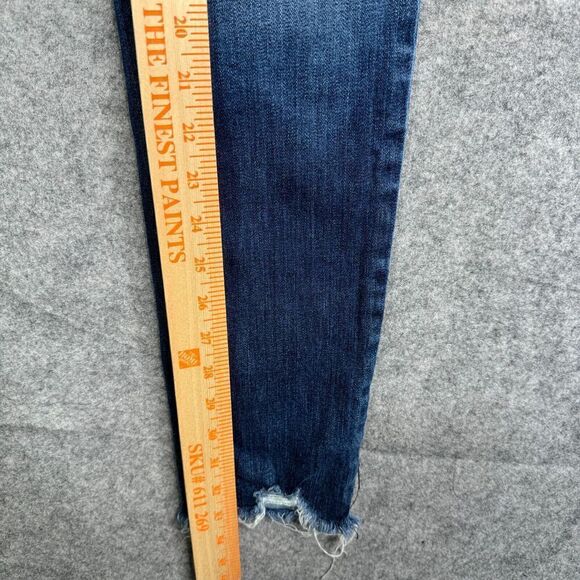 Hudson Jeans Womens Size 27 Tally Skinny Dark Wash Stretch Fray Hem - Picture 4 of 8